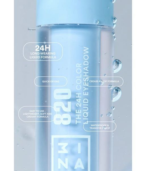3INA 24 -го кольорового тіні для повік для повік 26 мл № 232 - Гарячий корал 90014376-C-90014376-0022713 фото